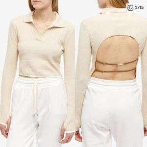 Nike X Jacquemus Le Polo in Cream. Size XXL (Fits M/L)